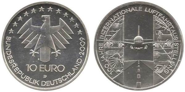 10 Євро Федеративна Республіка Німеччина (1990 - ) Срібло 
