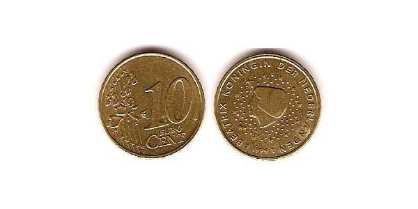 10 Євроцент Королівство Нідерланди (1815 - ) Цинк/Олово/Мідь/Алюміній 