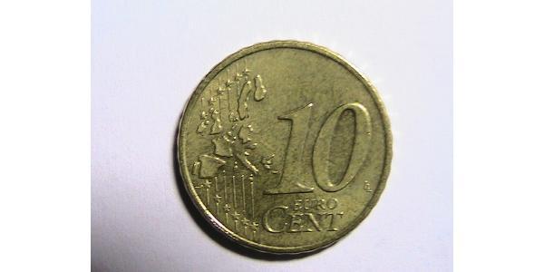 10 Євроцент Федеративна Республіка Німеччина (1990 - ) Цинк/Олово/Мідь/Алюміній 