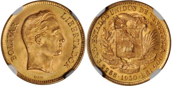 10 Болівар Венесуела Золото Simon Bolivar (1783 - 1830)