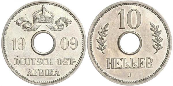 10 Гелер Німецька Східна Африка (1885-1919) Нікель/Мідь 