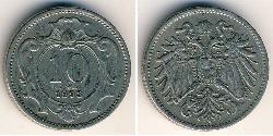 10 Heller Autriche-Hongrie (1867-1918) Cuivre/Nickel 