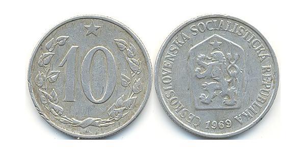 10 Геллер Чехословакия (918-1992) Алюминий 
