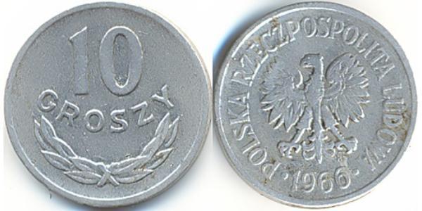 10 Грош Польская Народная Республика (1952-1990) Алюминий 