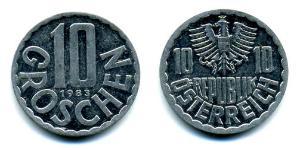 10 Грош Австрійська Республіка (1955 - ) Алюміній 