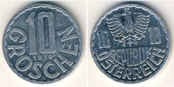 10 Грош Австрійська Республіка (1955 - ) Алюміній 