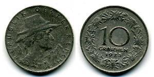 10 Грош Перша Австрійська Республіка (1918-1934) Нікель/Мідь 