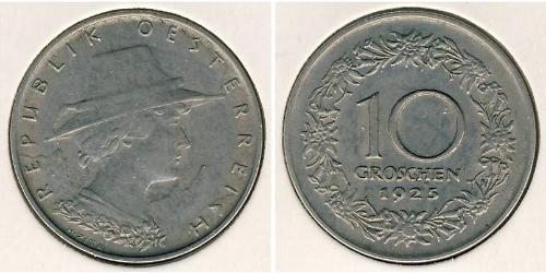 10 Грош Перша Австрійська Республіка (1918-1934) Нікель/Мідь 