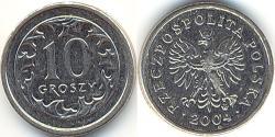 10 Грош Республіка Польща (1991 - ) Нікель/Мідь 
