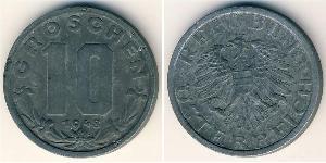 10 Грош Оккупированная Австрия (1945-1955) Цинк 