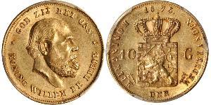 10 Гульден Королевство Нидерланды (1815 - ) Золото 