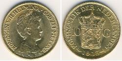 10 Гульден Королівство Нідерланди (1815 - ) Золото 