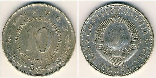 10 Динар Соціалістична Федеративна Республіка Югославія (1943 -1992) Нікель/Мідь 