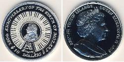 10 Dólar Islas Vírgenes Plata 