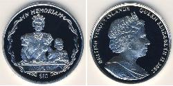 10 Dólar Islas Vírgenes Plata 