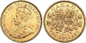 10 Долар Канада Золото Георг V (1865-1936)