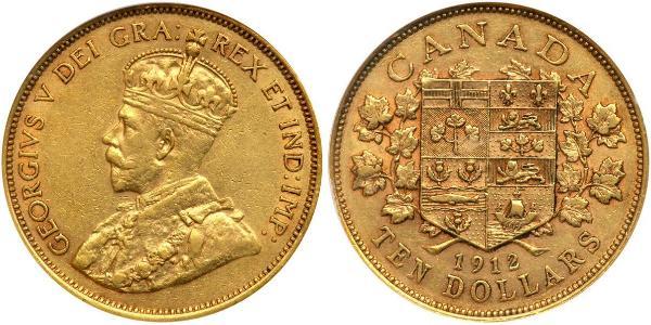 10 Долар Канада Золото Георг V (1865-1936)