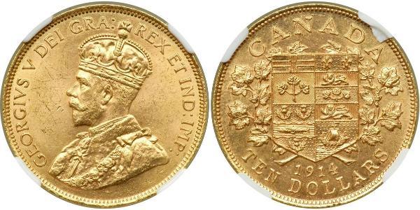 10 Долар Канада Золото Георг V (1865-1936)