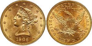 10 Долар США (1776 - ) Золото 