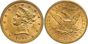 10 Долар США (1776 - ) Золото 