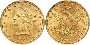 10 Долар США (1776 - ) Золото 
