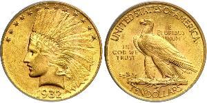 10 Долар США (1776 - ) Золото 