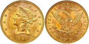 10 Долар США (1776 - ) Золото 