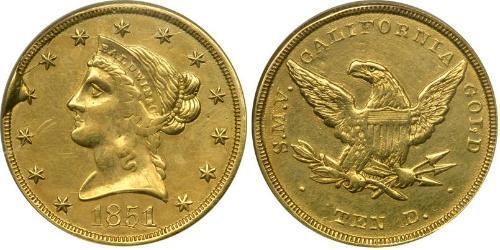 10 Долар США (1776 - ) Золото 