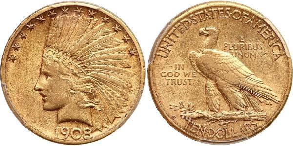 10 Долар США (1776 - ) Золото 