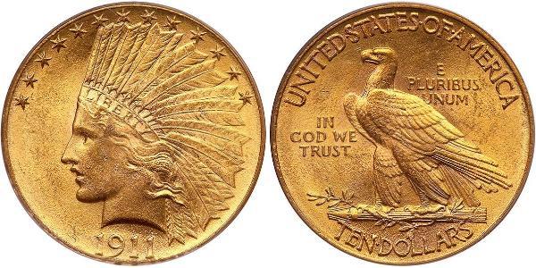 10 Долар США (1776 - ) Золото 