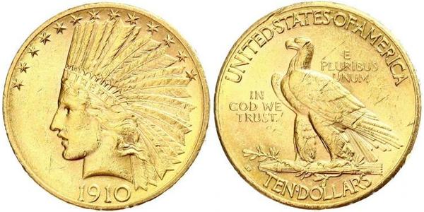 10 Долар США (1776 - ) Золото 