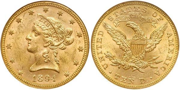 10 Долар США (1776 - ) Золото 