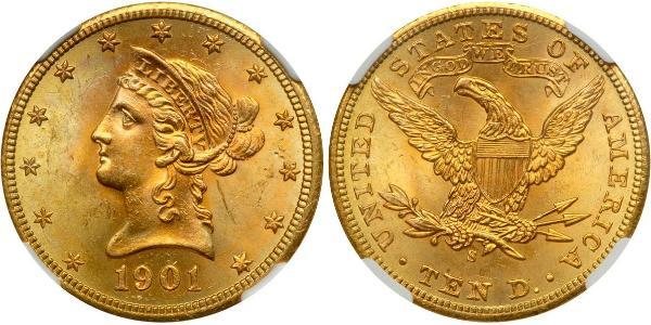 10 Долар США (1776 - ) Золото 