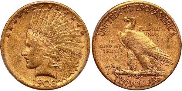 10 Долар США (1776 - ) Золото 