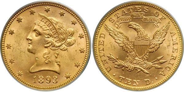 10 Долар США (1776 - ) Золото 
