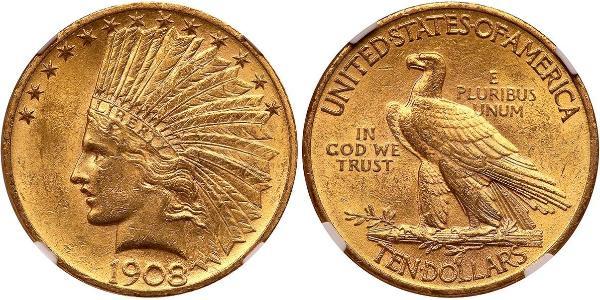 10 Долар США (1776 - ) Золото 