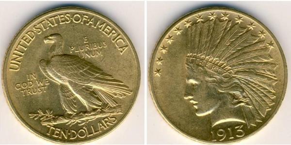 10 Долар США (1776 - ) Золото 