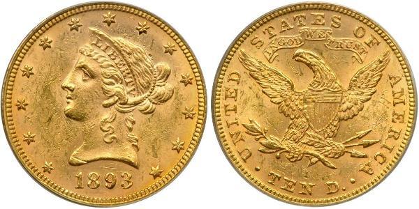 10 Долар США (1776 - ) Золото 