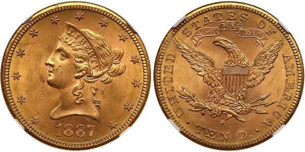 10 Долар США (1776 - ) Золото 