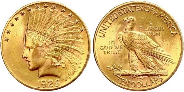 10 Долар США (1776 - ) Золото 