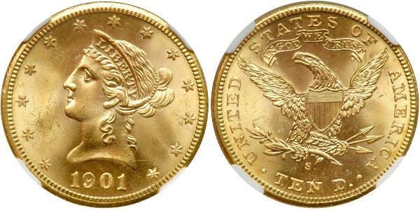 10 Долар США (1776 - ) Золото 