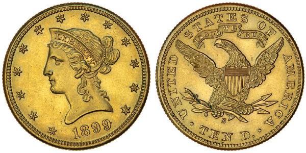 10 Долар США (1776 - ) Золото 
