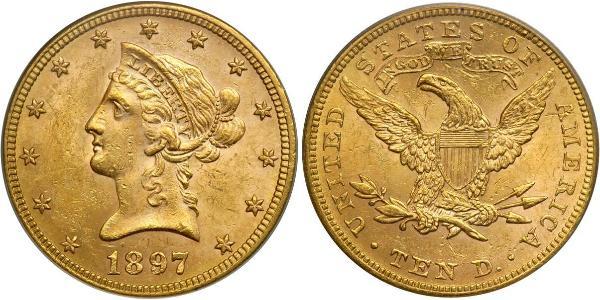 10 Долар США (1776 - ) Золото 
