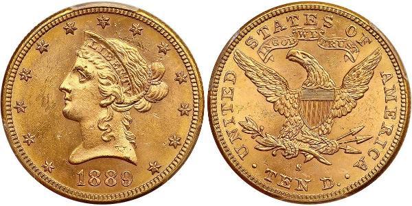 10 Долар США (1776 - ) Золото 
