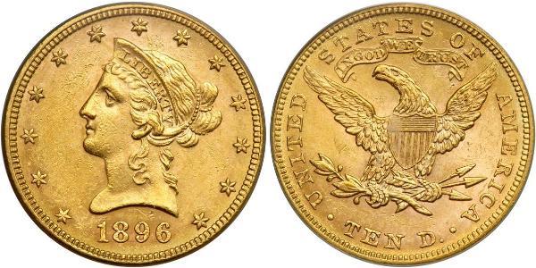 10 Долар США (1776 - ) Золото 