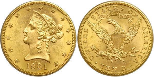 10 Долар США (1776 - ) Золото 