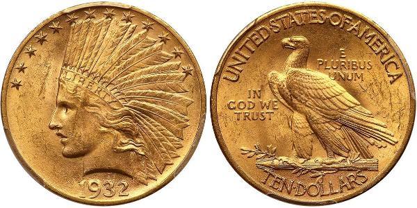 10 Долар США (1776 - ) Золото 