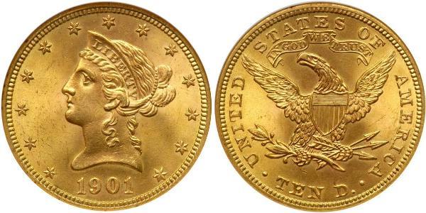 10 Долар США (1776 - ) Золото 