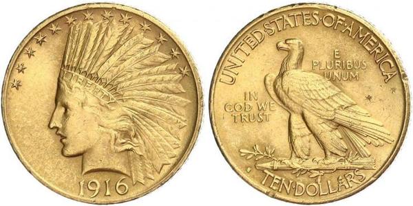 10 Долар США (1776 - ) Золото 