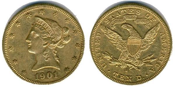 10 Долар США (1776 - ) Золото 
